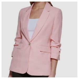 Dkny Light Pink Single-Button Women's Blazer